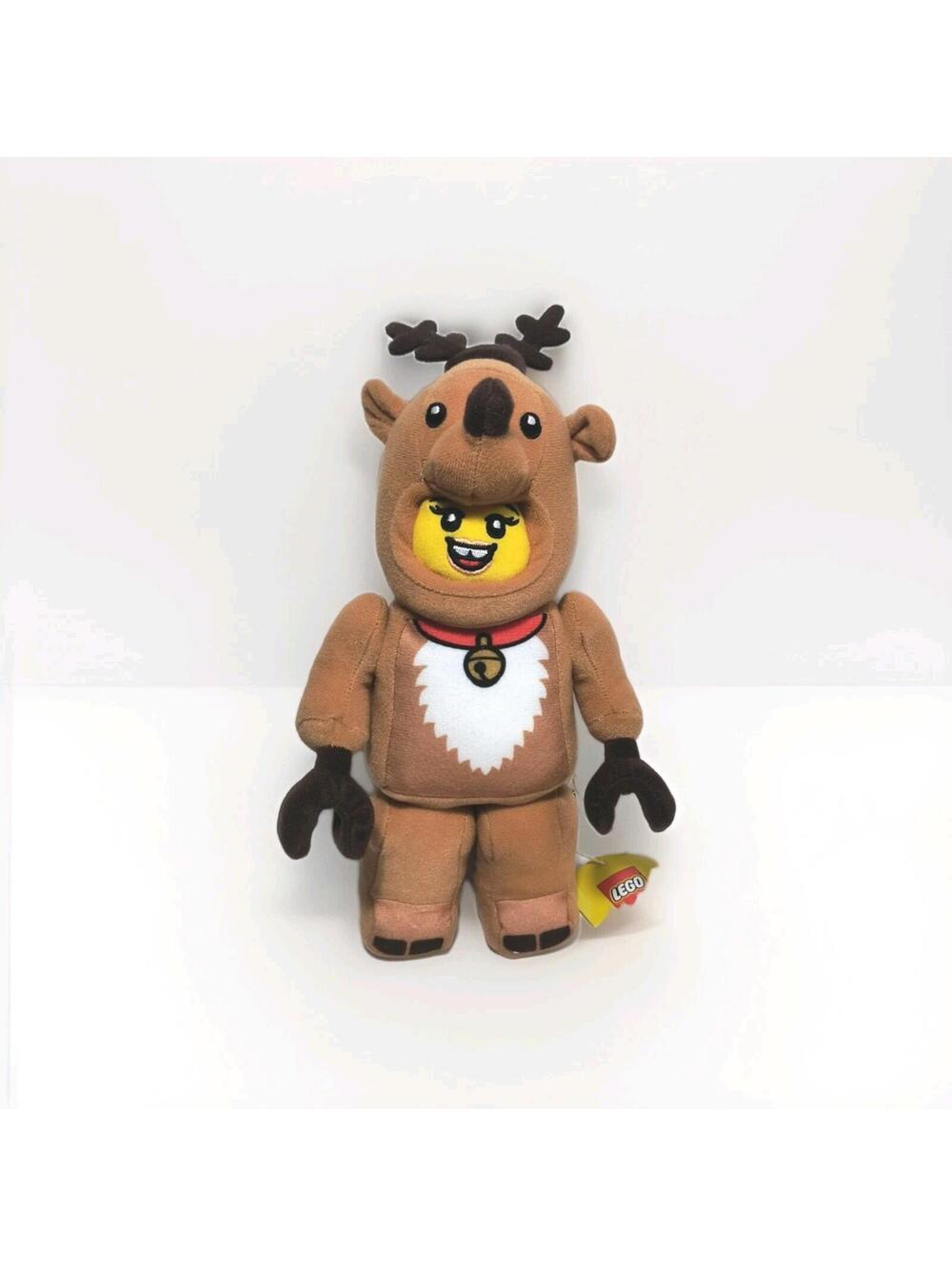 Nwt 10" Lego Minifigure Reindeer Plush Girl Holiday Christmas